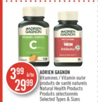 Pharmaprix Adrien gagnon vitamin or natural health products offer