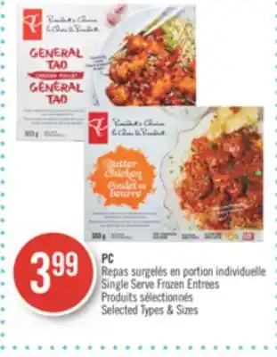 Pharmaprix Pc single serve frozen entrees offer
