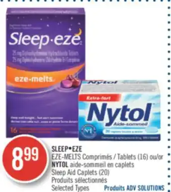 Pharmaprix Sleep•eze eze-melts tablets (16) or nytol offer