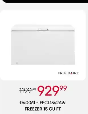 Meubles RD Frigidaire freezer 15 cu ft offer