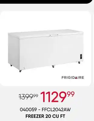 Meubles RD Frigidaire freezer 20 cu ft offer