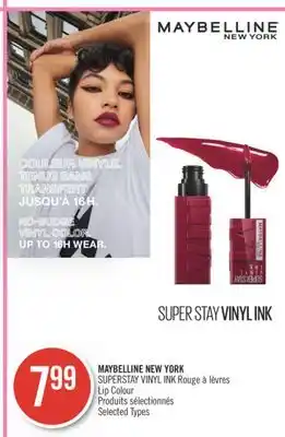 Pharmaprix Maybelline new york superstay vinyl ink rouge offer