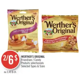 Pharmaprix Werther's original candy offer