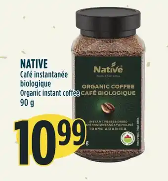Marché Adonis Native café instantanée biologique offer