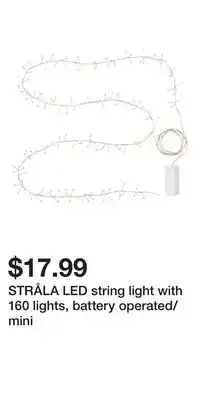 IKEA Stråla led string light with 160 lights, battery operated/mini offer
