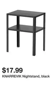 IKEA Knarrevik nightstand, black offer