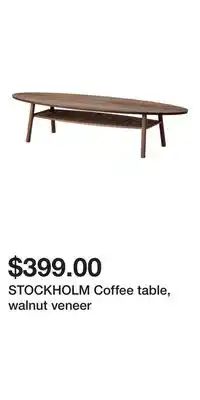 IKEA Stockholm coffee table, walnut veneer offer