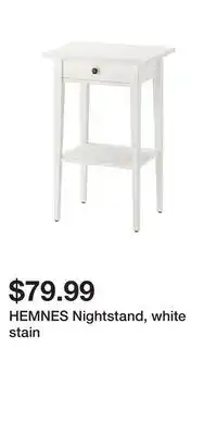 IKEA Hemnes nightstand, white stain offer