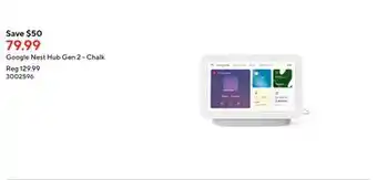 Staples Google nest hub gen 2 - chalk offer