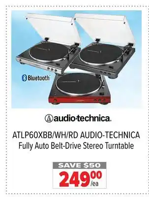 2001 Audio Video Audio-technica fully auto belt-drive stereo turntable offer