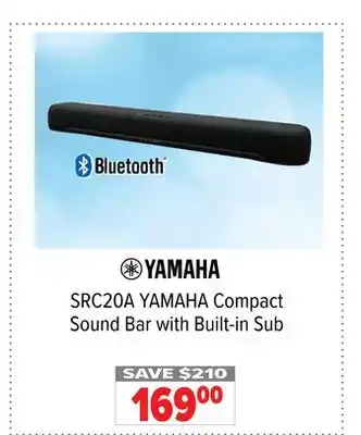 2001 Audio Video Yamaha compact sound bar with built-in sub offer