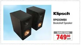 2001 Audio Video Klipsch bookshelf speaker offer