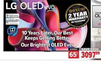 2001 Audio Video Lg 65 oled evo offer