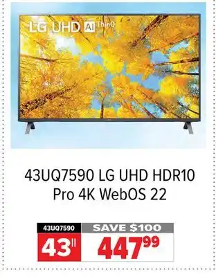 2001 Audio Video Lg 43 uhd hdr10 pro 4k webos 22 offer