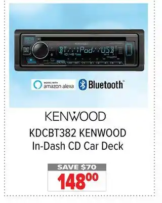 2001 Audio Video Kenwood in-dash cd car deck offer