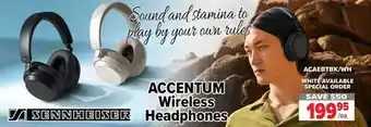 2001 Audio Video Sennheiser accentum wireless headphones offer