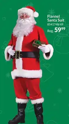 Party City Adult christmas santa suit, one size offer