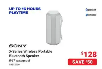 Visions Electronics Sony x-series wireless portable bluetooth speaker offer