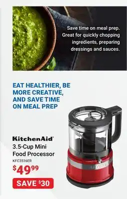Visions Electronics Kitchenaid 3.5-cup mini food processor offer