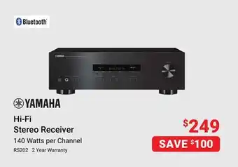 Visions Electronics Yamaha hi-fi stereo receiver offer
