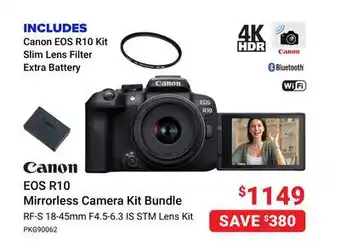 Visions Electronics Canon eos r10 mirrorless camera kit bundle offer