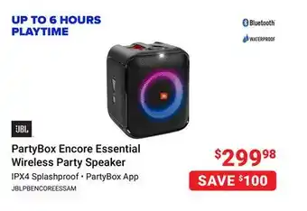 Visions Electronics Jbl partybox encore essential wireless party speaker offer