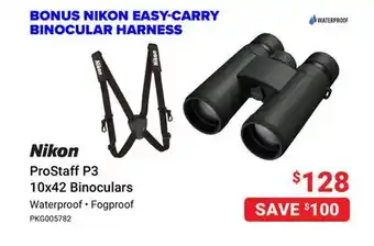 Visions Electronics Nikon prostaff p3 10x42 binoculars offer