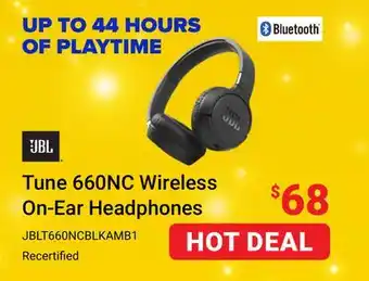 Visions Electronics Jbl tune 660nc wireless on-ear headphones offer