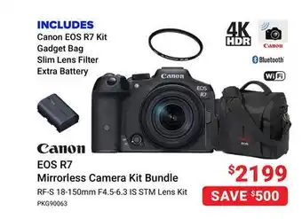 Visions Electronics Canon eos r7 mirrorless camera kit bundle offer