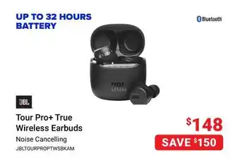 Visions Electronics Jbl tour pro+ true wireless earbuds offer