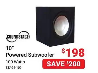 Visions Electronics Soundstage 10 powered subwoofer offer