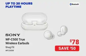 Visions Electronics Sony wf-c500 true wireless earbuds offer