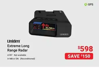 Visions Electronics Uniden extreme long range radar offer