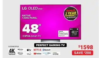 Visions Electronics Lg c3pua smart tv offer