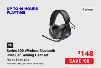 Visions Electronics Jbl series 600 wireless bluetooth over-ear gaming headset offer
