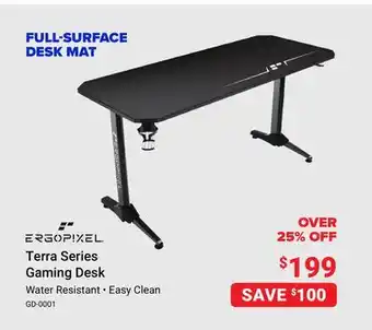 Visions Electronics Ergopixel terra series gaming desk offer