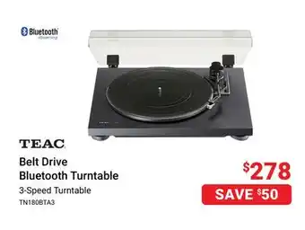Visions Electronics Teac belt drive bluetooth turntable offer
