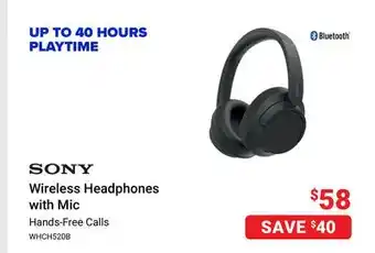 Visions Electronics Sony wireless headphones with mic offer