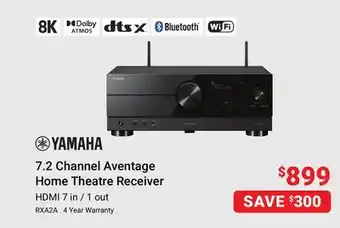 Visions Electronics Yamaha 7.2 channel aventage home theatre receiver offer