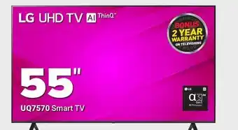 Visions Electronics Lg uhd tv 55 uq7570 smart tv offer