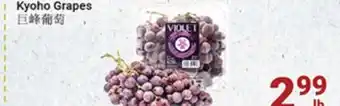 Oceans Fresh Food Market Kyoho grapes offer