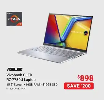 Visions Electronics Asus vivobook oled r7-7730u laptop offer