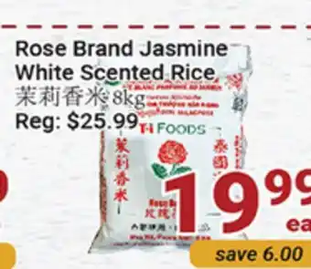 Oceans Fresh Food Market Rose brand jasmine white scented rice offer