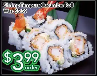 Ample Food Market Shrimp tempura cucumber roll offer