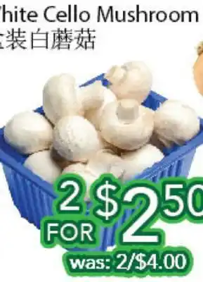 Ample Food Market White cello mushroom offer