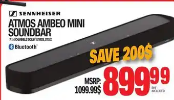 Centre Hi-Fi Sennheiser atmos ambeo mini soundbar offer