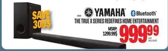 Centre Hi-Fi Yamaha the true x series redefines home entertainment offer