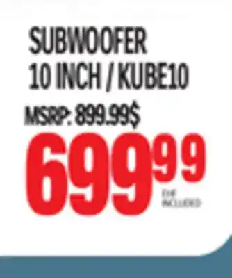 Centre Hi-Fi Kef subwoofer 10 inch / kube10 offer