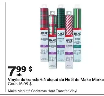 Michaels Vinyle de transfert à chaud de noël de make market offer