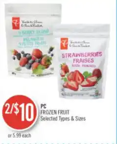 Shoppers Drug Mart PC FROZEN FRUIT offer